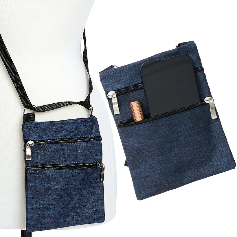 Crossbody Purse Denim Look - Image 2
