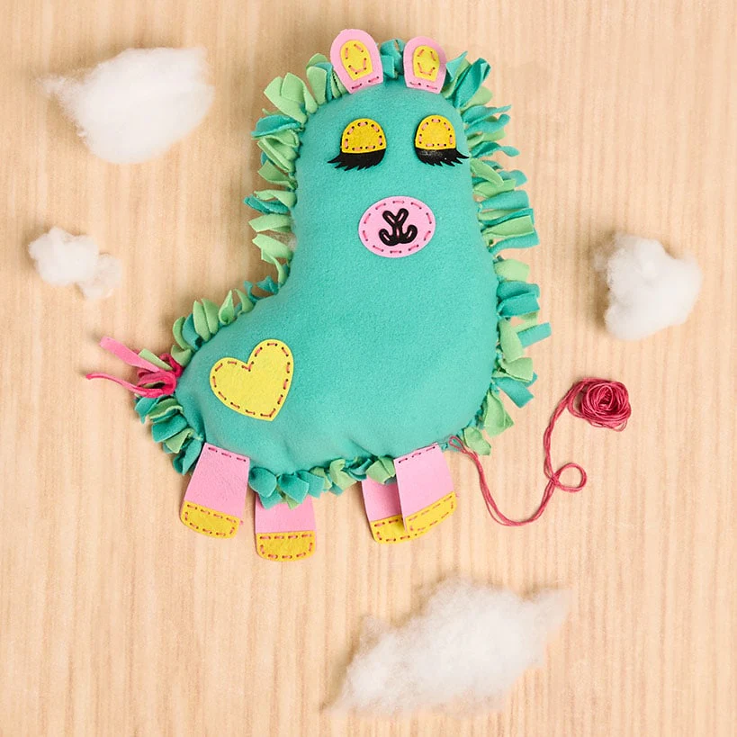 Dachshund or Llama Knit and Stitch DIY Assemble Cushion - Image 3