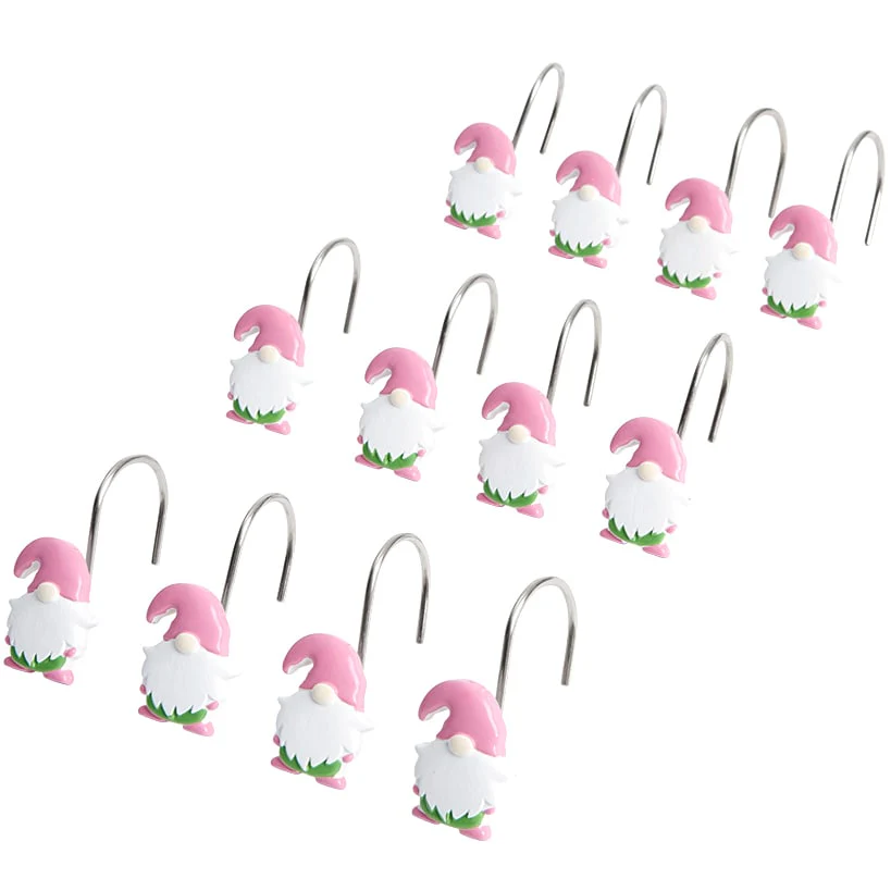 Daffodil Gnomes Shower Curtain, Rug, Hand Towels, Valance, or Hooks - Image 7