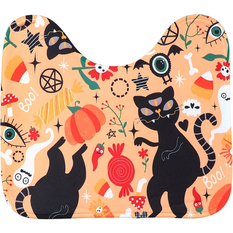 Dancing Cats Halloween Bath Set 16-Pc. Memory Foam - Image 4