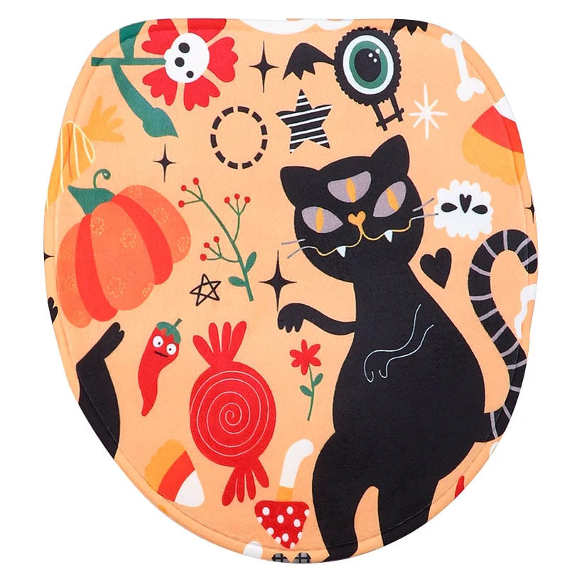 Dancing Cats Halloween Bath Set 16-Pc. Memory Foam - Image 5