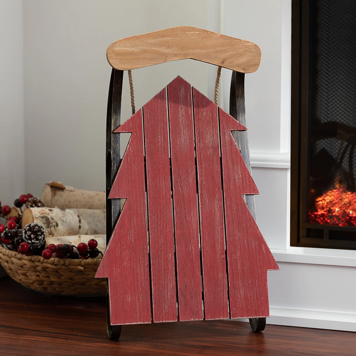 Decorative Christmas Tree Sled - Image 2