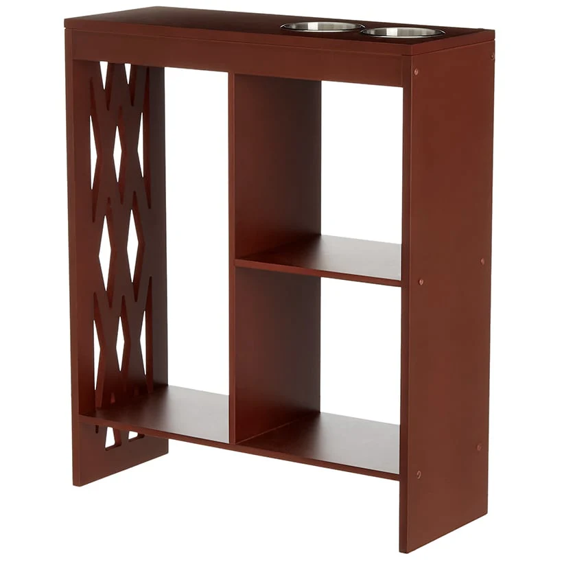 Decorative End Table with Drink Holder - Image 3