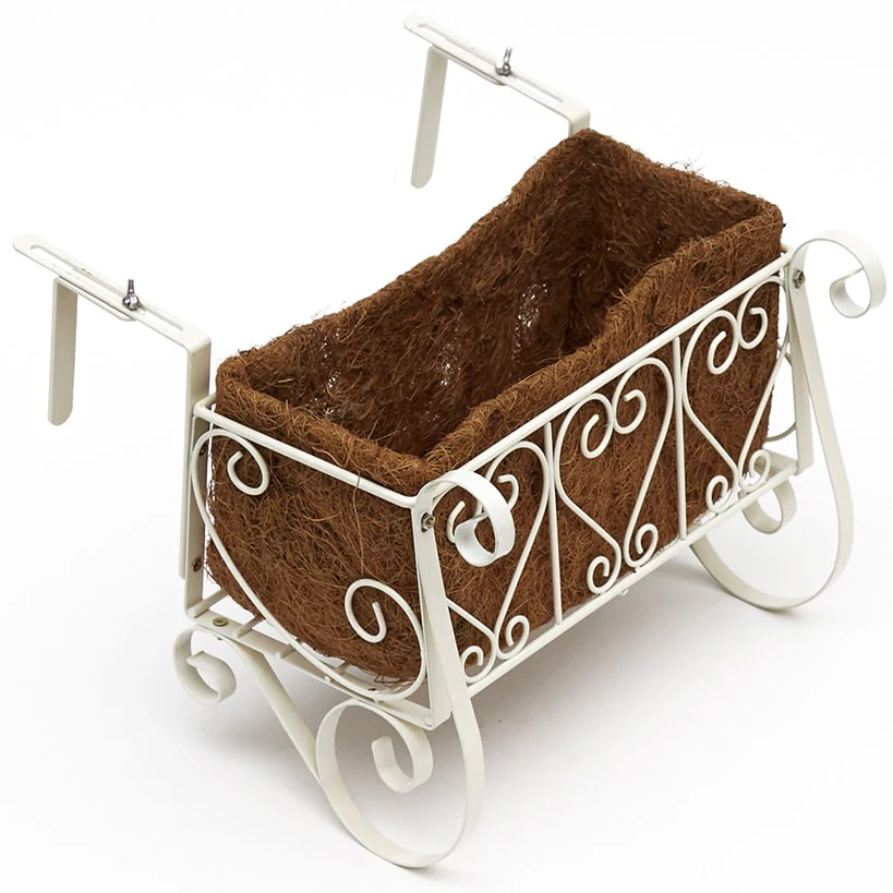 Decorative Fence and Rail Planters for Outdoor Flowers - Image 16