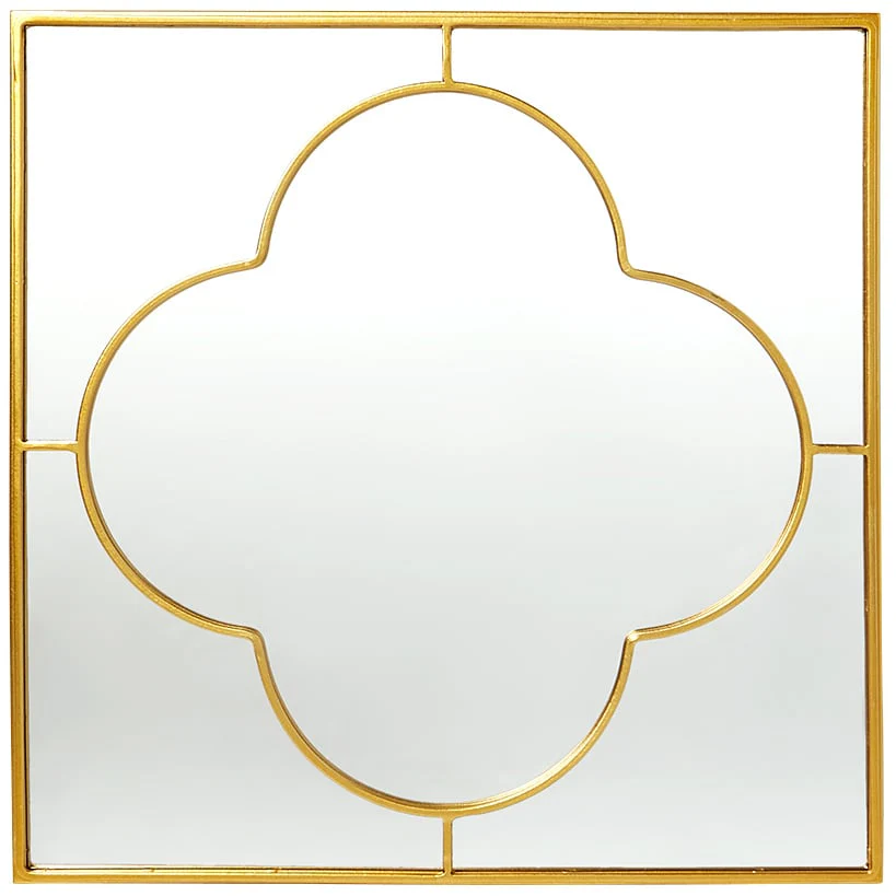 Decorative Flower or Oval Metal Mirrors - Black or Gold - Image 6