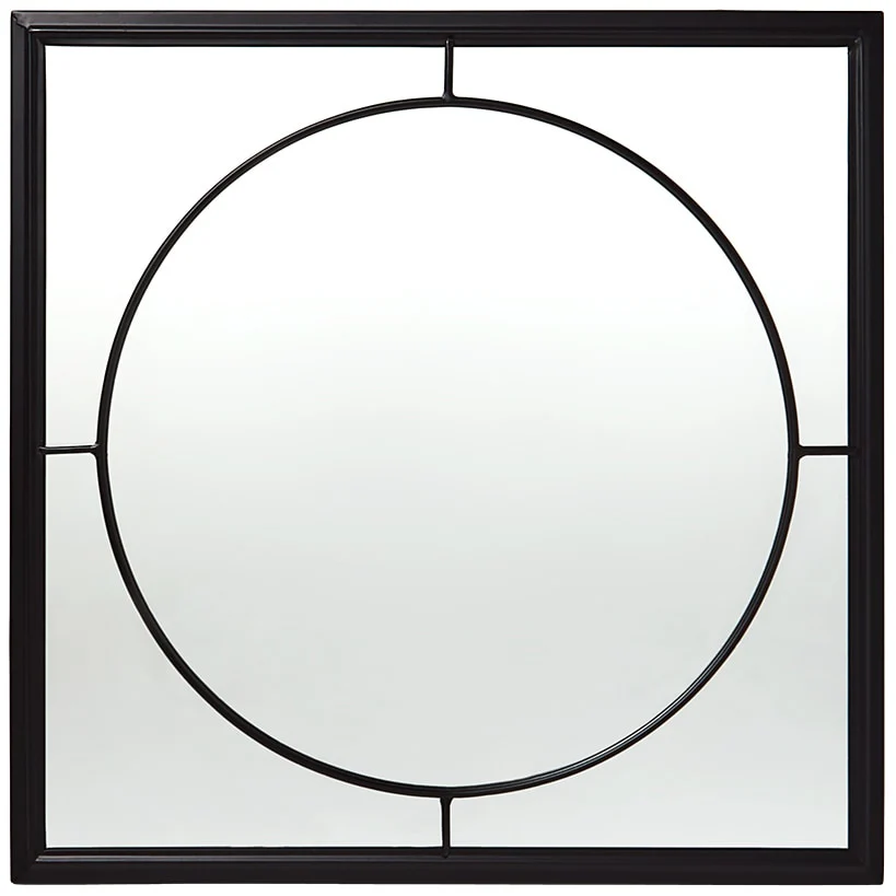 Decorative Flower or Oval Metal Mirrors - Black or Gold - Image 9
