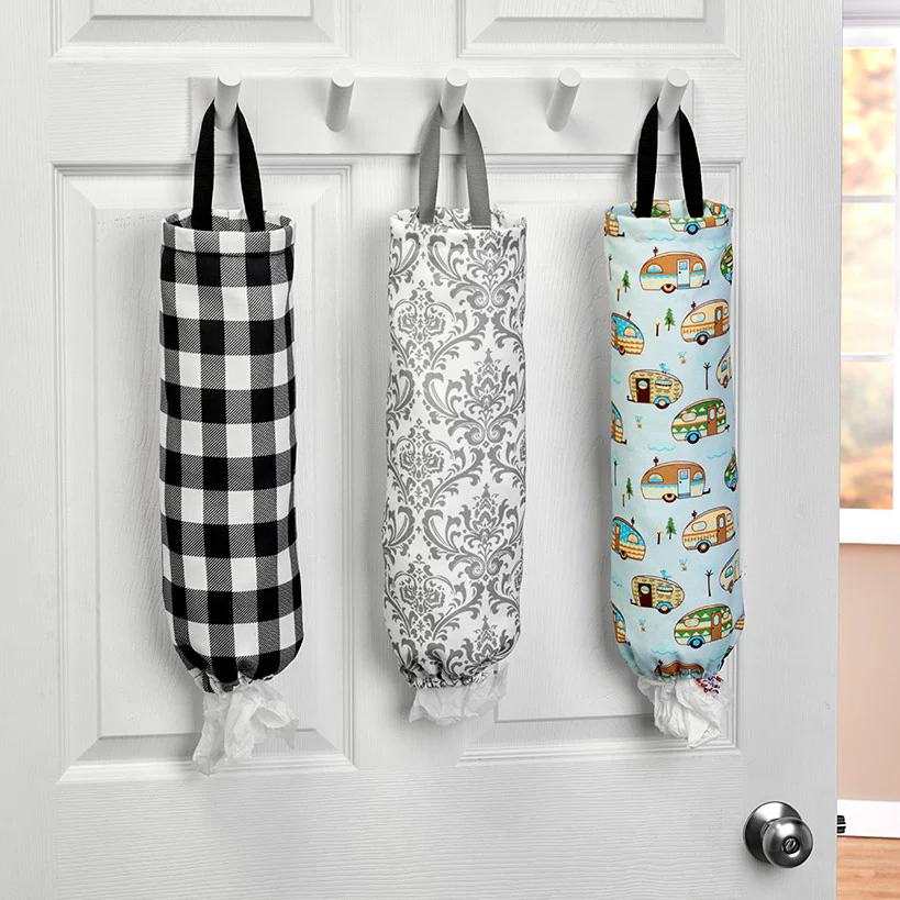 Decorative Grocery Plastic Bag Dispenser