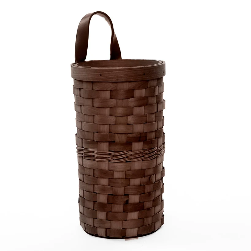 Decorative Grocery Plastic Bag Dispenser - Woven Design - Image 3