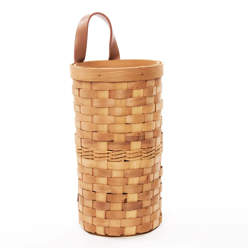Decorative Grocery Plastic Bag Dispenser - Woven Design - Image 8