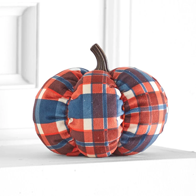 Decorative Harvest Plush Pumpkin - Image 2