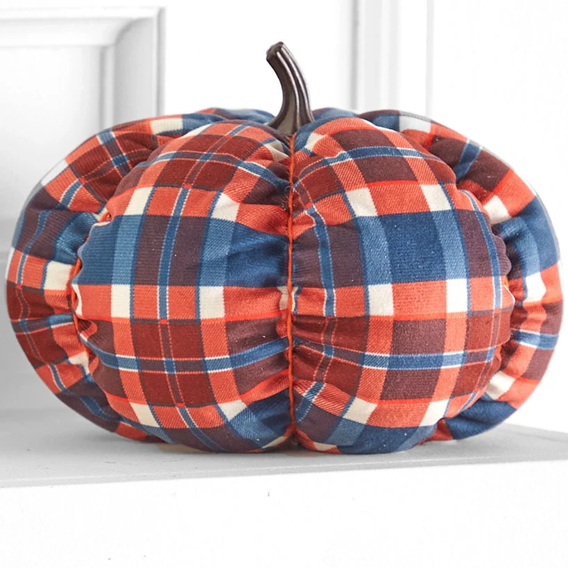 Decorative Harvest Plush Pumpkin - Image 8