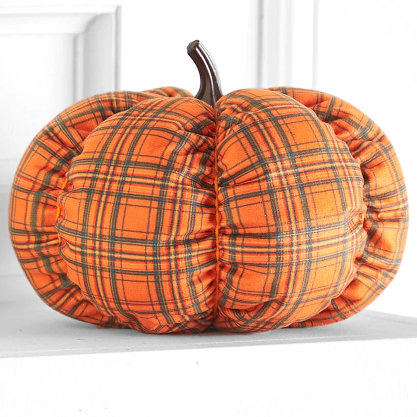 Decorative Harvest Plush Pumpkin - Image 9