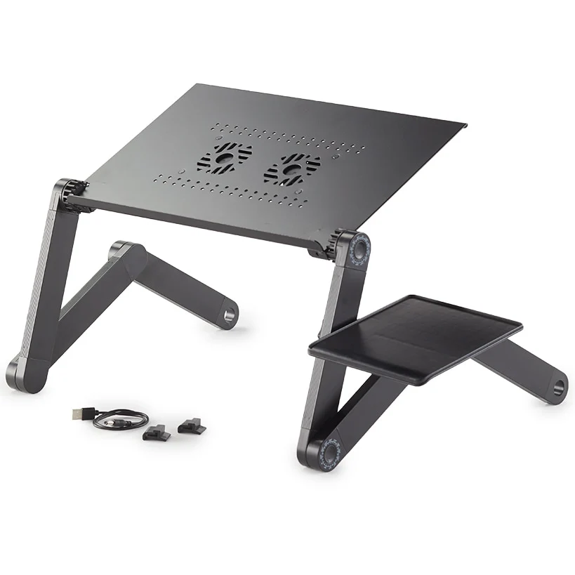 Deluxe Laptop Desk with Cooling Fan - Image 2