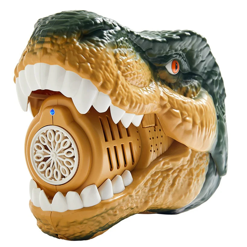 Dinosaur Bubble Machine - LED Light, Realistic Roaring, and Bubble Solution - Image 2