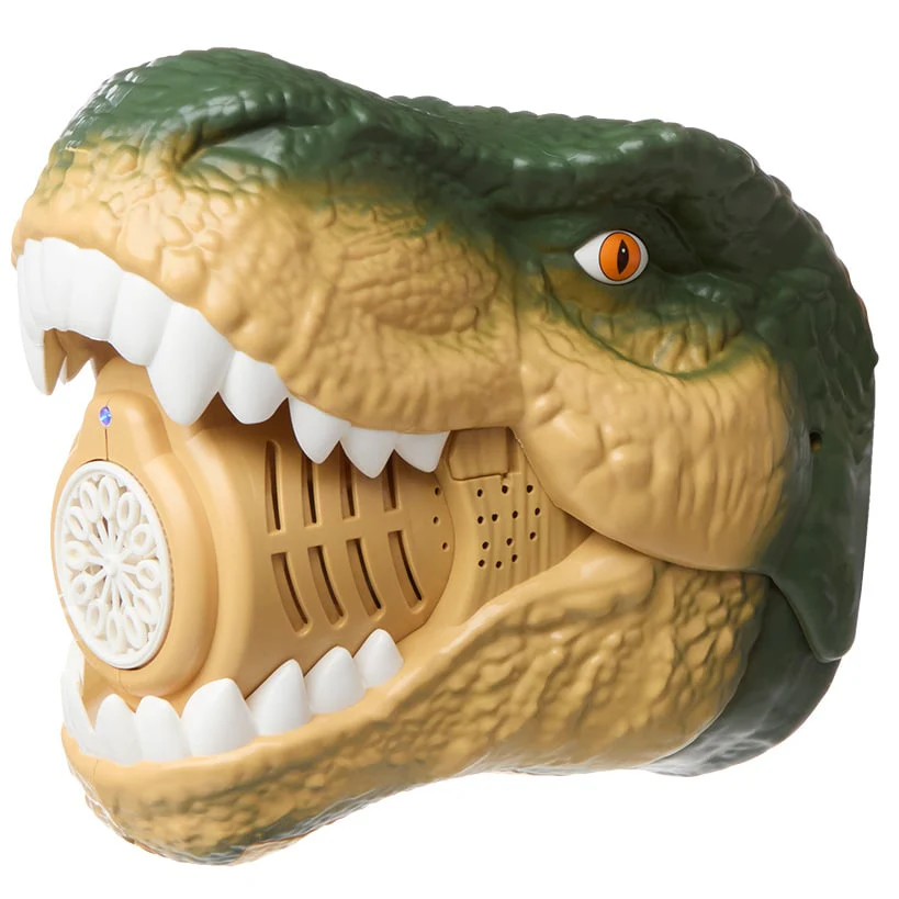 Dinosaur Bubble Machine - LED Light, Realistic Roaring, and Bubble Solution - Image 4