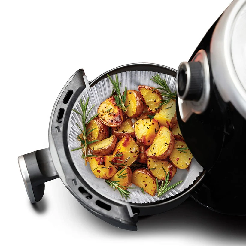 Disposable Foil Air Fryer Liners - Set of 24 - Square or Round - Image 2
