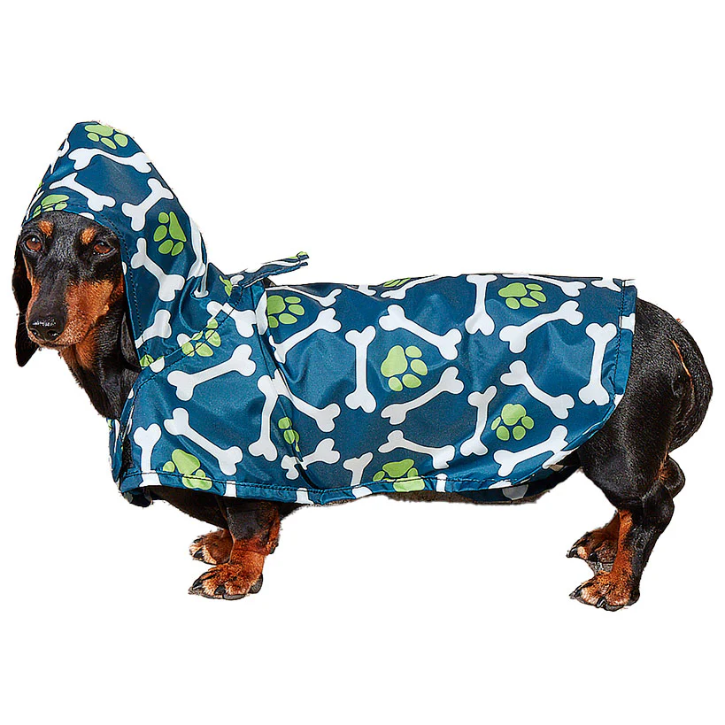 Dog Rain Poncho - Water-Resistant with Secure Belly Strap - Image 5