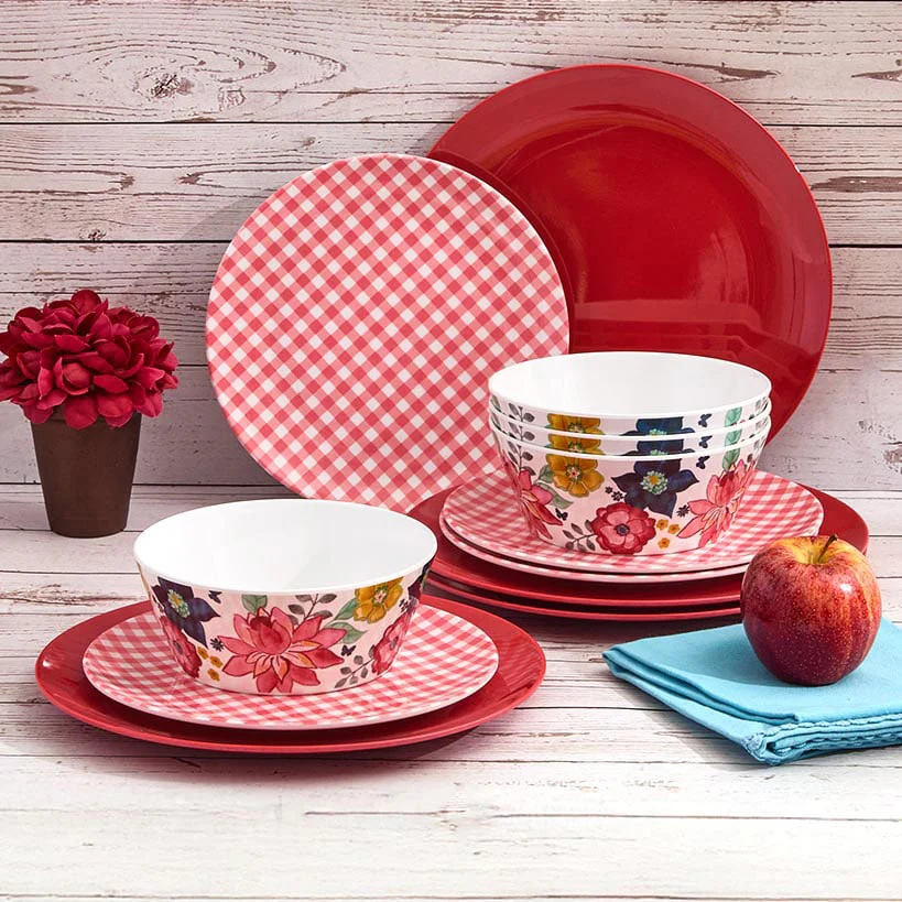 Dolly Parton Country Melamine Dinnerware Set - 12-Pc. - Image 3