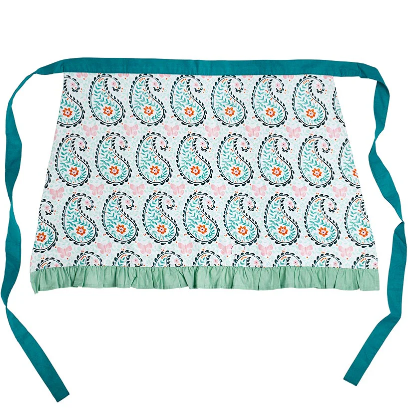 Dolly Parton Paisley Floral Half Apron - Image 4