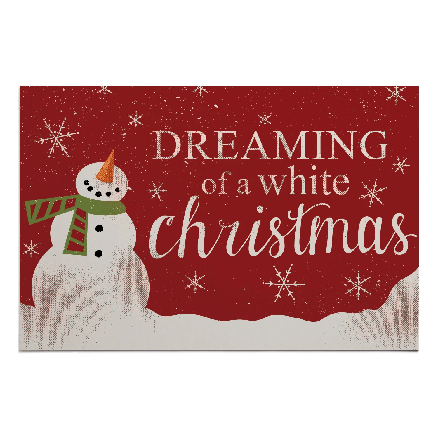 Dreaming of a White Christmas Doormat - Image 2
