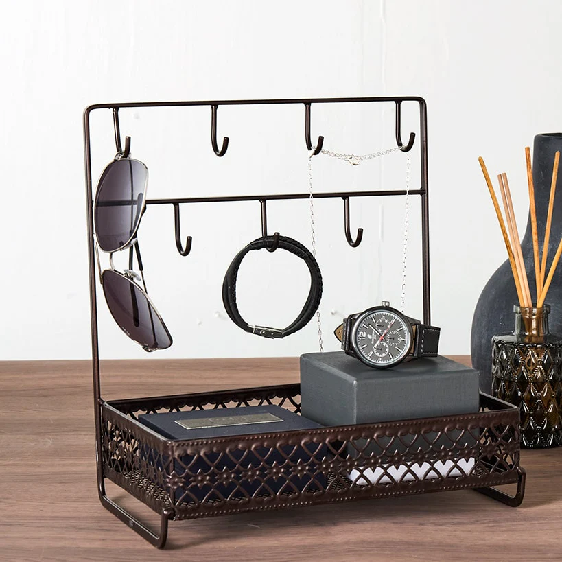 Dresser Top Organizer with Hooks - Image 2
