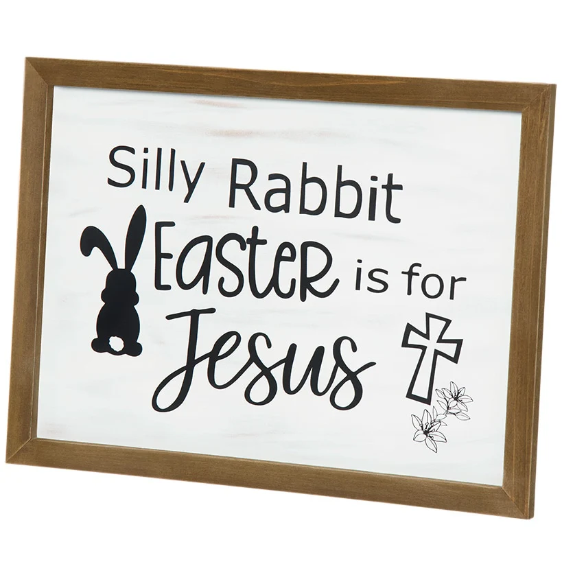 Easter Decor - Silly Rabbit Sign or Tissue Box Cover - Image 4