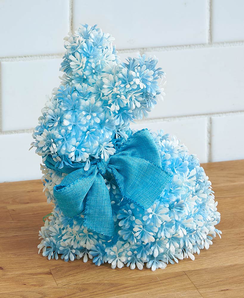 Easter Bunny Flower Figure - Blue, Pink, Or Purple - Image 2