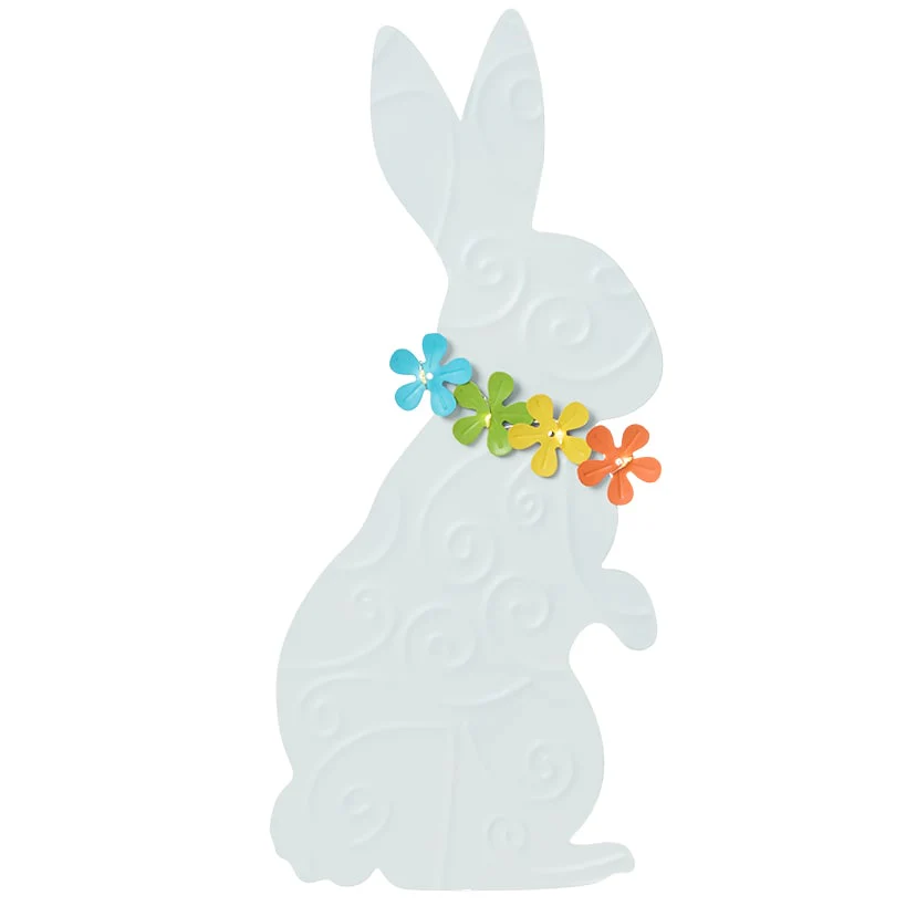 Easter Bunny With Solar Flowers Stake - Sitting or Standing - Image 4