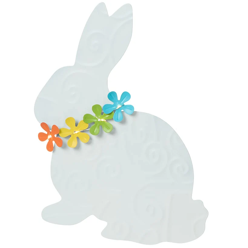 Easter Bunny With Solar Flowers Stake - Sitting or Standing - Image 5