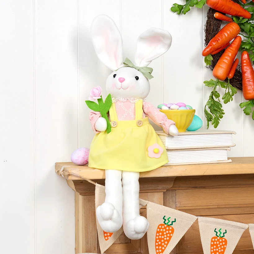 Easter Country Bunnies, Decorative Carrot Garland, or Carrot Wreath - Image 11