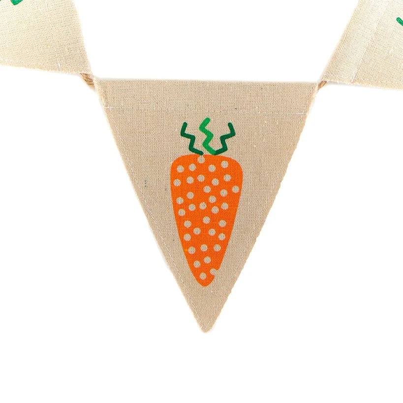 Easter Country Bunnies, Decorative Carrot Garland, or Carrot Wreath - Image 3