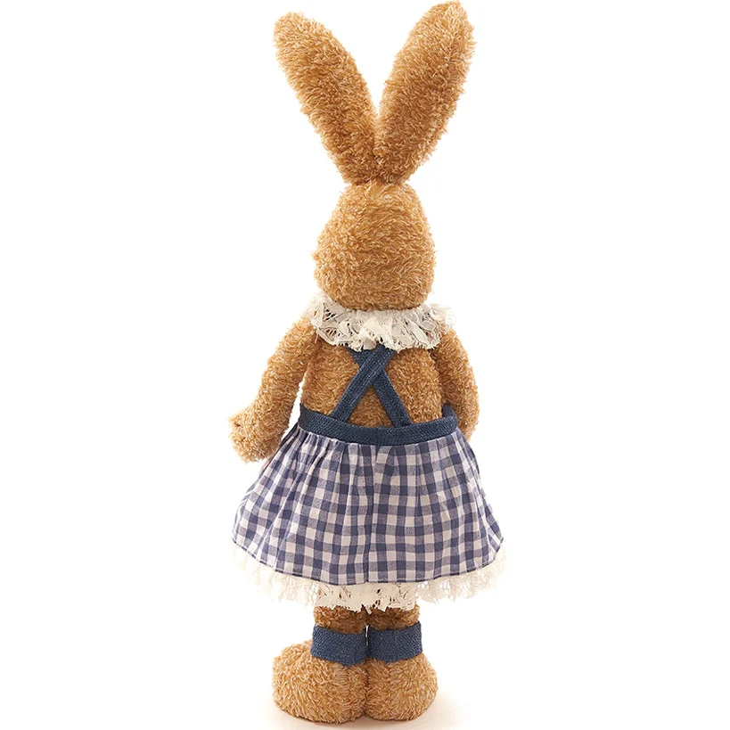 Easter Country Bunnies With Lighted Ears Or Blue Carrot Garland - Image 4