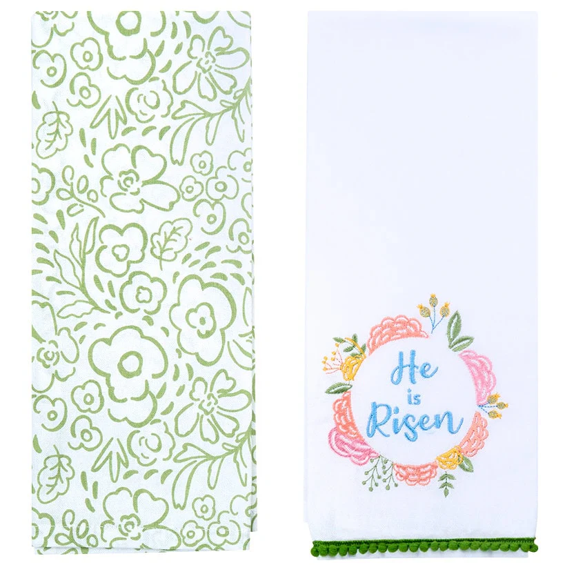 Easter Embroidered Religious Kitchen Towels, Set of 2 - Image 6