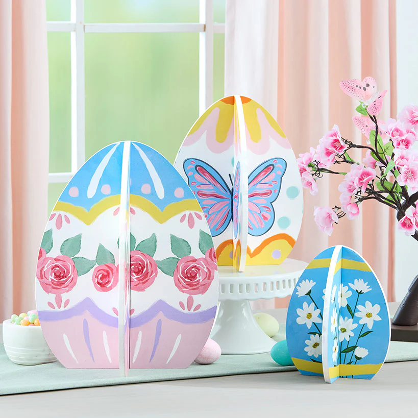 Easter Painted Egg Trio