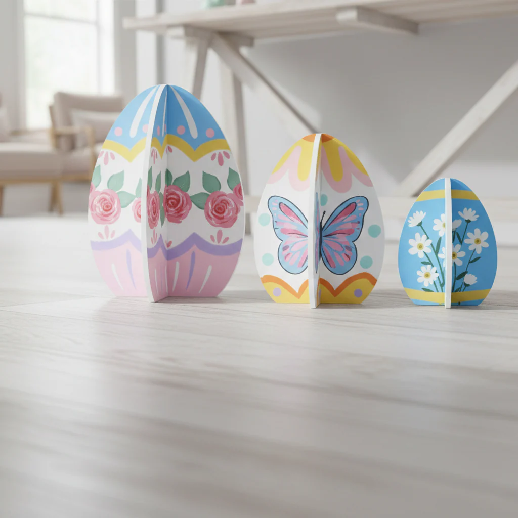 Easter Painted Egg Trio - Image 3