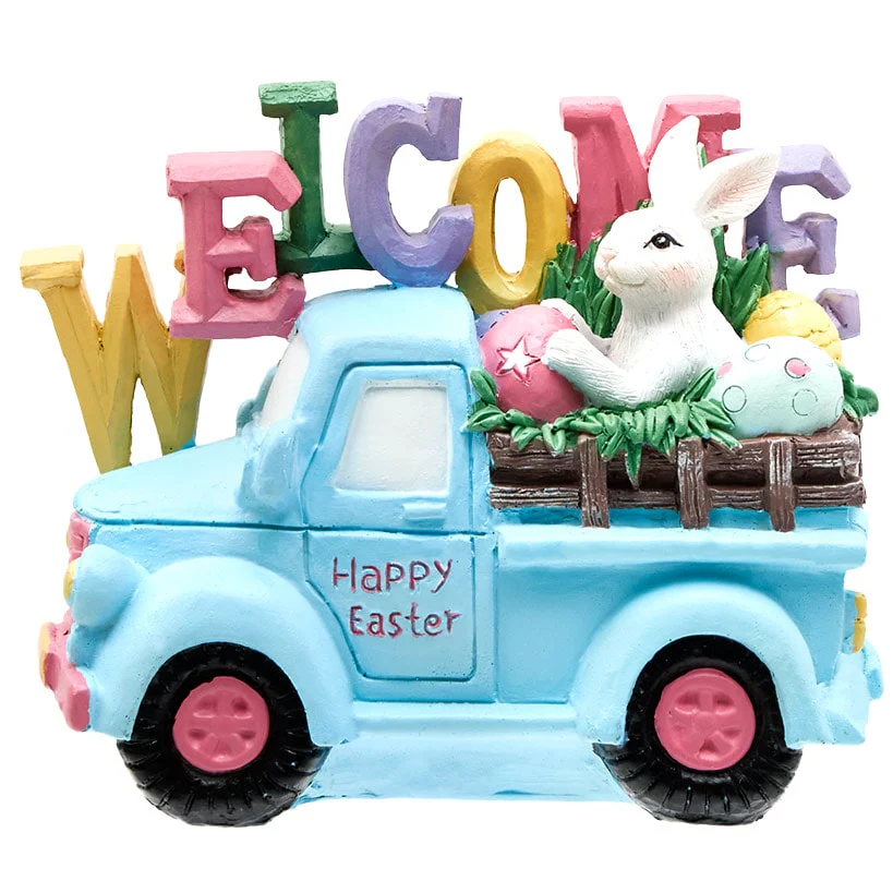 Easter Welcome Truck With Bunny Tabletop Décor - Image 2