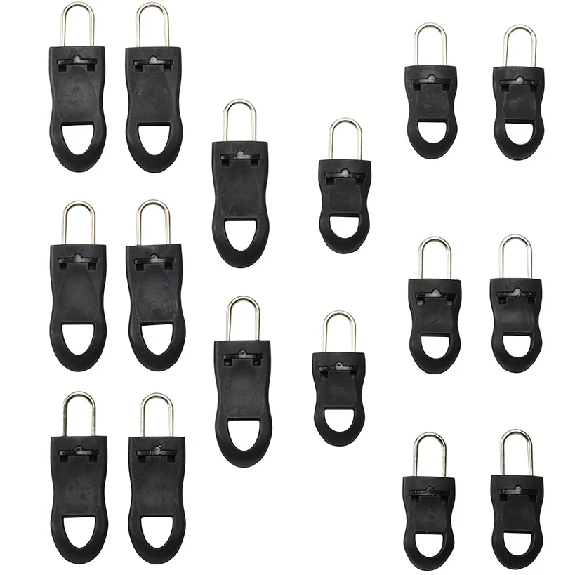 Easy Fix Zipper Pulls Plastic Replacement Sliders Set of 16 - Image 2