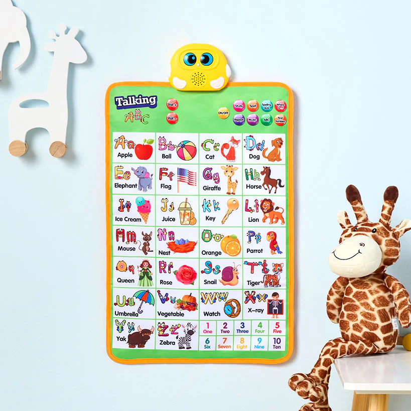Educational Wall Chart - Learn the Alphabet, Numbers, with Sound Features - Image 2
