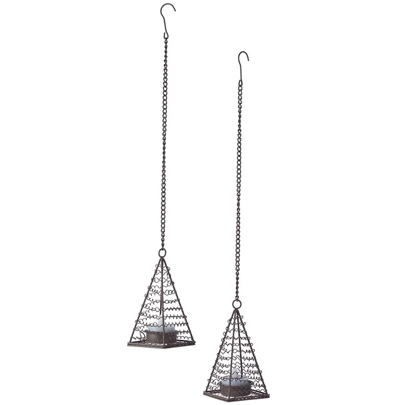 Elegant Solar Tea Light Danglers Set of 2 - Image 3