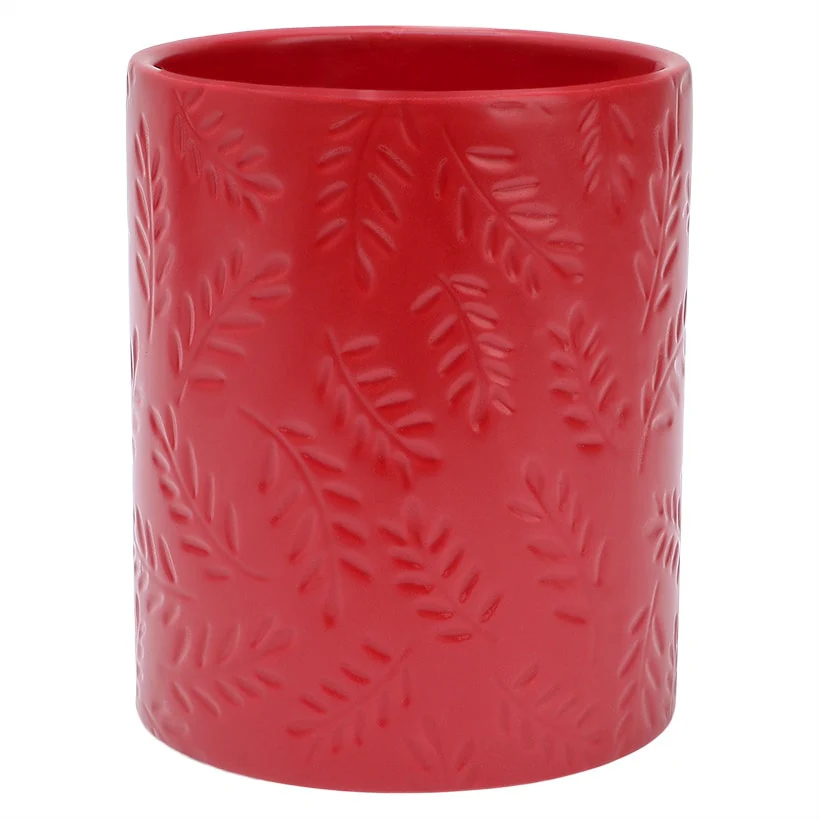 Embossed Kitchen Tool Crock Decorative Utensil Holder - Image 5