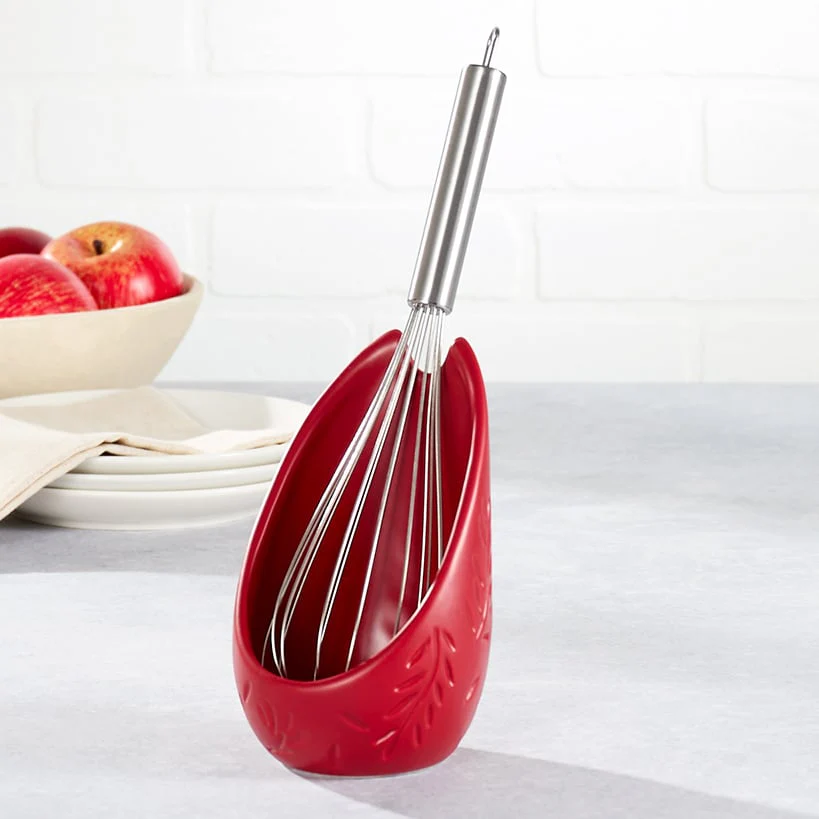 Embossed Upright Spoon Rest Utensil Holder - Image 2