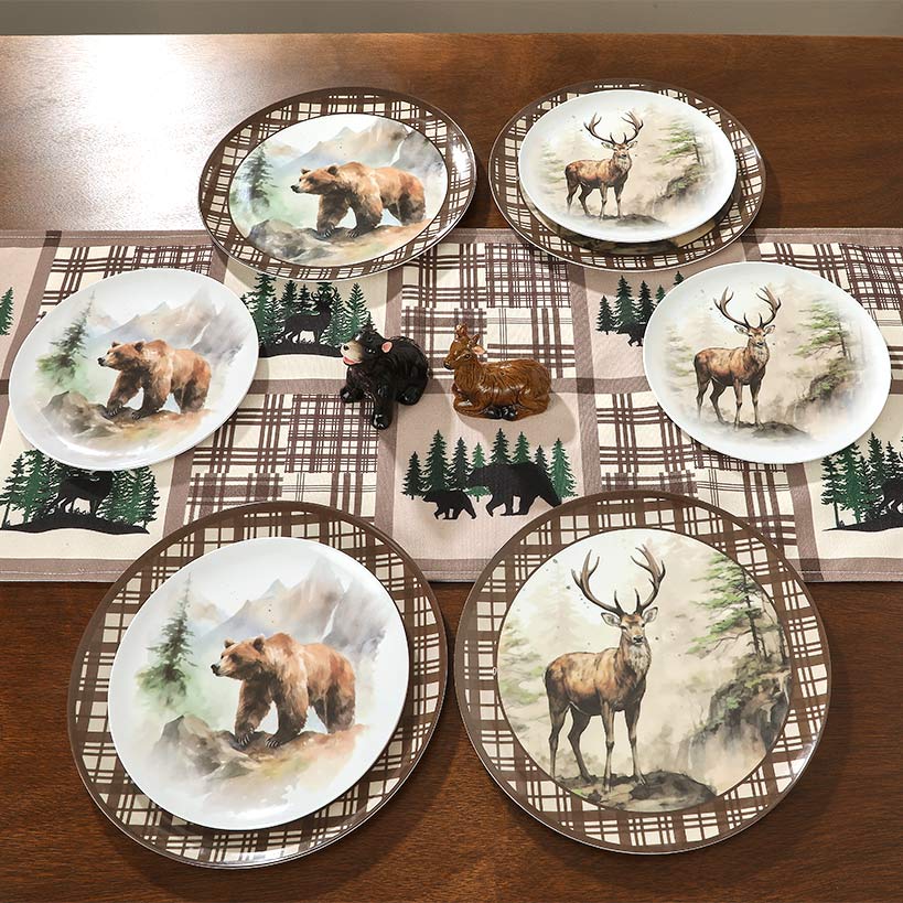 Enchanting Lodge Luxe Wilderness Bear and Deer Salt and Pepper Shakers - Image 2