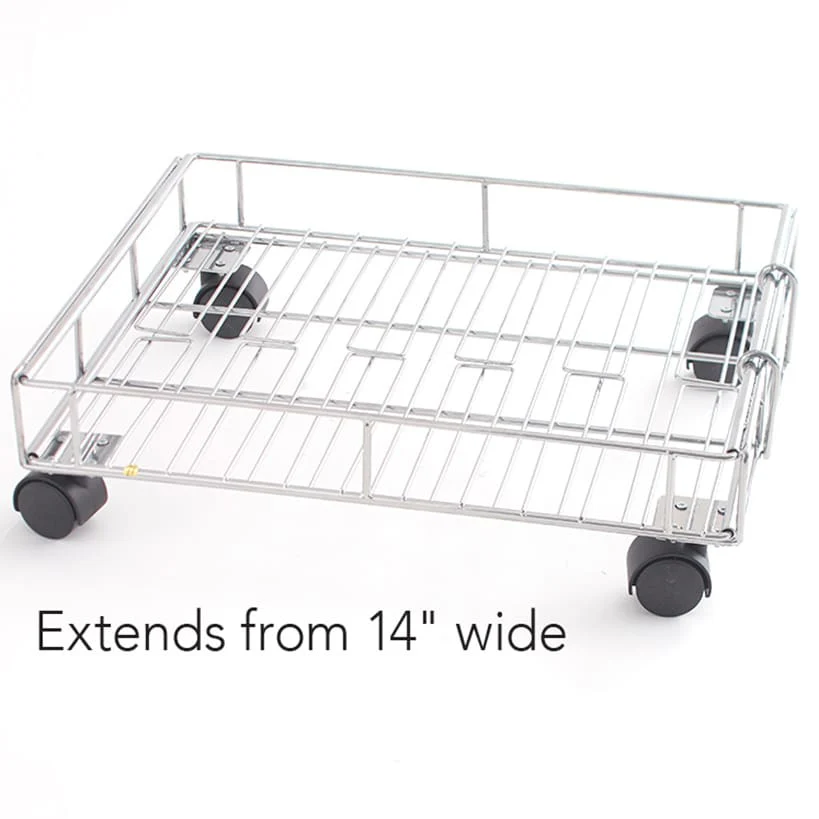 Expandable Rolling Metal Storage Basket Home and Kitchen - Image 2