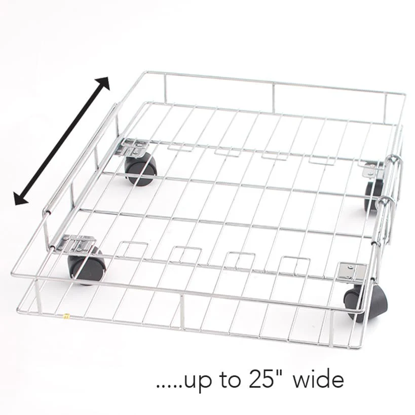 Expandable Rolling Metal Storage Basket Home and Kitchen - Image 3