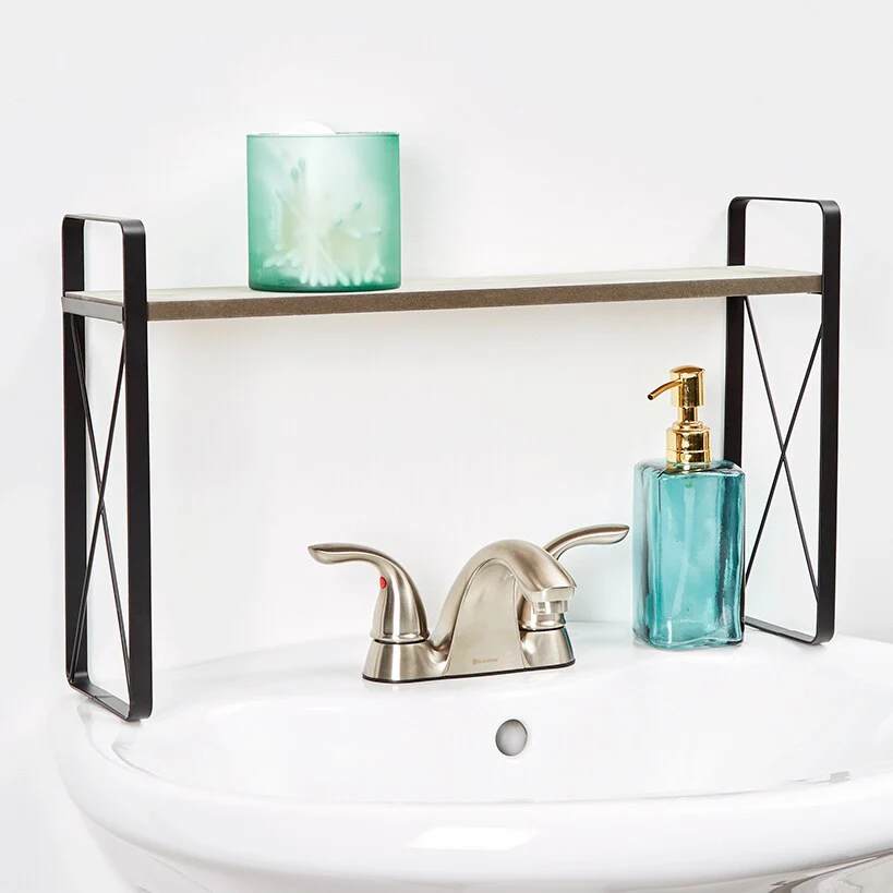 Farmhouse Bathroom Furniture Collection in Metal and Wood - Image 5