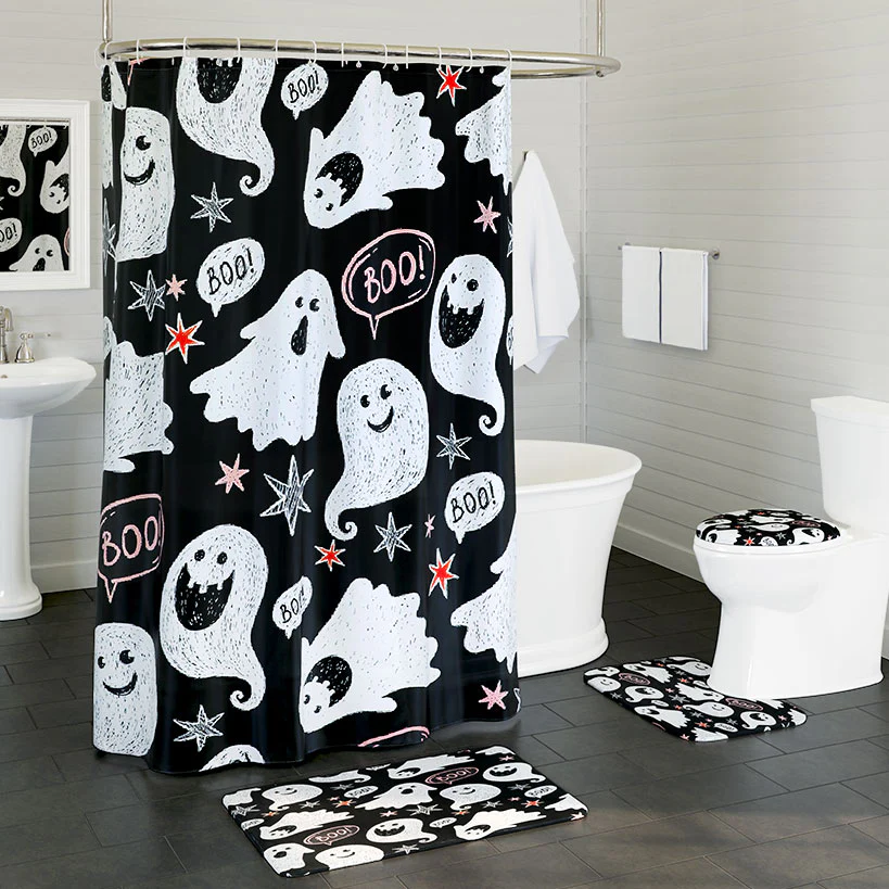 Fashion Ghost Bath Set 16-Pc. Memory Foam