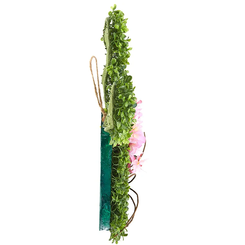Faux Boxwood Bunny Door Hanger - Image 2