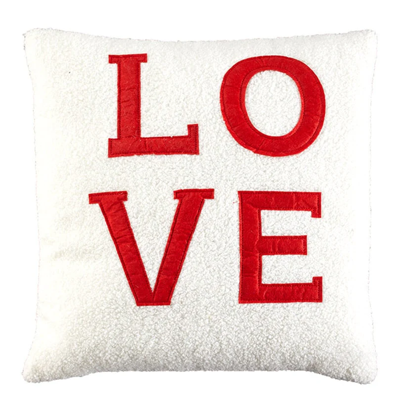 Faux Shearling Decorative Pillow with Sentiment - Image 4