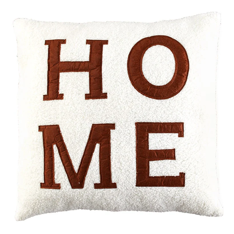 Faux Shearling Decorative Pillow with Sentiment - Image 5
