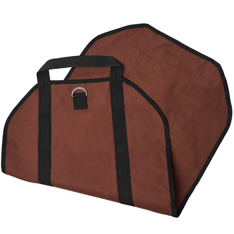 Firewood Carrier And Storage Bag With Carry Straps - Image 2